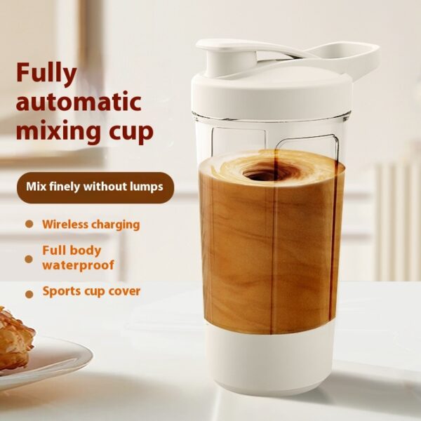 400ML 14oz Electric Protein Powder Mixing Cup Automatic Shaker Mixer Shake Bottle Milk Coffee Blender Kettle Fro Gym 1200mAh - Image 5